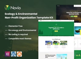 Novio – Ecology & Environmental Non-Profit Organization Template Kit