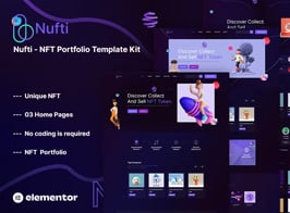 Nufti – NFT Collections Elementor Template Kit