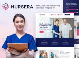 Nursera – Home Care & Private Nursing Services Elementor Template Kit