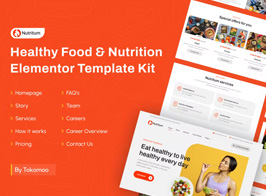Nutritum | Healthy Food & Nutrition Elementor Template Kit
