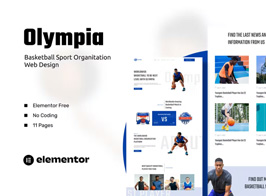 Olympia – Basketball Sport Organization Template Kits
