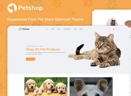 PetShop – Responsive Food Pet Store OpenCart Theme