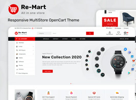 Remart – Multipurpose MarketPlace Opencart 3 Theme