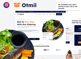 Otmil – Diet & Clean Food Catering Services Elementor Template Kit