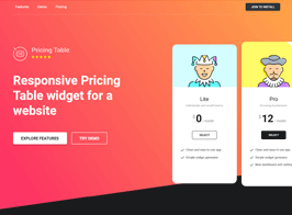 Elfsight Pricing Table — WordPress Pricing Table Plugin