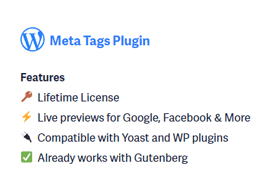 Meta Tags WP