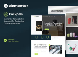 Packpals – Packaging Company Elementor Template Kit