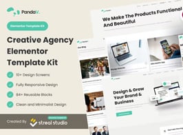 PandaV – Creative Agency Elementor Template Kit