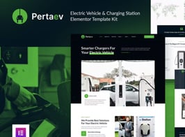 Pertaev – Electric Vehicle & Charging Station Elementor Template Kit