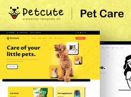 Pet Cute – Pet Care & Veterinary Elementor Template Kit