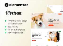 PetZone – Pet Care Services Elementor Template Kit