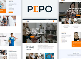 Pipo – Plumber Services Elementor Template Kit