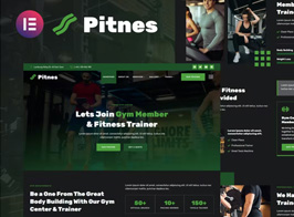 Pitnes – Gym Center & Fitness Training Elementor Template Kit