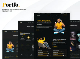 Portfo – Creative Portfolio Elementor Template Kit