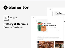 Poterra – Pottery & Ceramic Elementor Template Kit