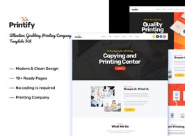 Printify – Printing Company Elementor Template Kit