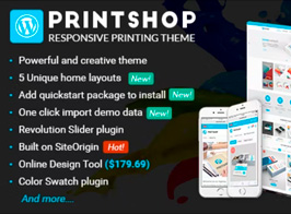 Printshop – WordPress Responsive Printing Theme