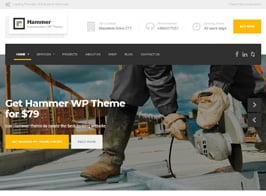 ProteusThemes Hammer – WordPress Theme for Construction and Building Business