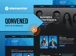 Qonvened – Event & Conference Elementor Template Kit