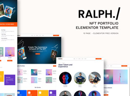 Ralph – NFT Portfolio Elementor Template Kit