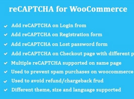 reCAPTCHA for WooCommerce