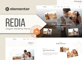 Redia – Elegant Wedding Theme Elementor Template Kit