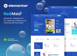 Redimaid – Cleaning & Maid Service Agency Elementor Template Kit