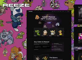 Reeze – NFT Portfolio Elementor Template Kit