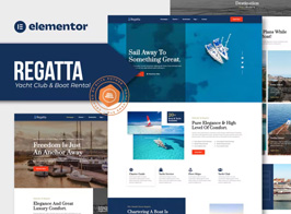 Regatta – Yacht Club & Boat Rental Elementor Template Kit