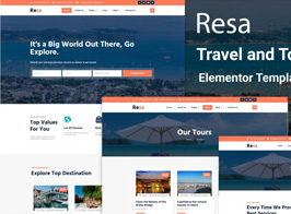 Resa – Travel & Tourism Elementor Template Kit