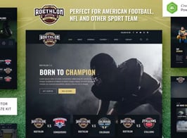 Roethlon – American Football & NFL Elementor Template Kit