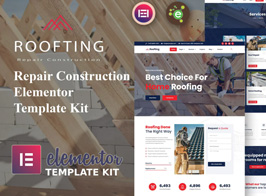 Roofting – Repair Construction Elementor Template Kit