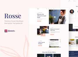 Rosse – Florist & Flower Boutique Elementor Template Kit