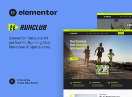 Runclub – Running Club, Marathon & Sports Elementor Template Kit