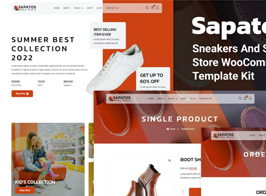 Sapatos – Sneakers & Sports Shoes Store WooCommerce Elementor Template Kit