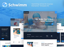 Schwimm – Swimming School & Course Elementor Template Kit
