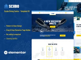 Scubo – Scuba Diving Centre Elementor Template Kit