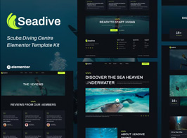 Seadive – Scuba Diving Centre Elementor Template Kit