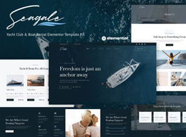Seagale – Yacht Club & Boat Rental Elementor Template Kit