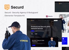 Securd – Security Agency & Bodyguard Elementor Template Kit