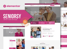 Seniorsy – Senior Care Services Elementor Template Kit