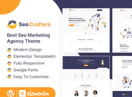SEOCrafters – Marketing Agency Elementor Template Kit