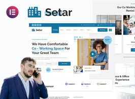 Setar – Coworking Space & Startup Office Elementor Template Kit