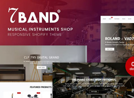 7Band – Musical Instruments Shop Shopify Theme