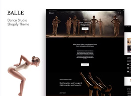 Balle – Course, Class & Dance Studio Shopify Theme