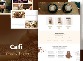 Cafi – Coffee Shops & Cafés Responsive Shopify