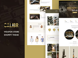 Calibr – Weapon Shop & Single Product Shopify Theme