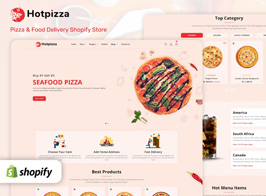 HotPizza – Pizza & Food Delivery Shopify Store