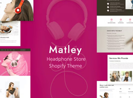 Matley – Headphone & Electronics Store Shopify