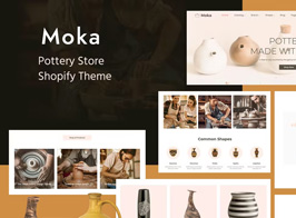 Moca – Ceramic Pots, Handmade Artist Shopify Theme